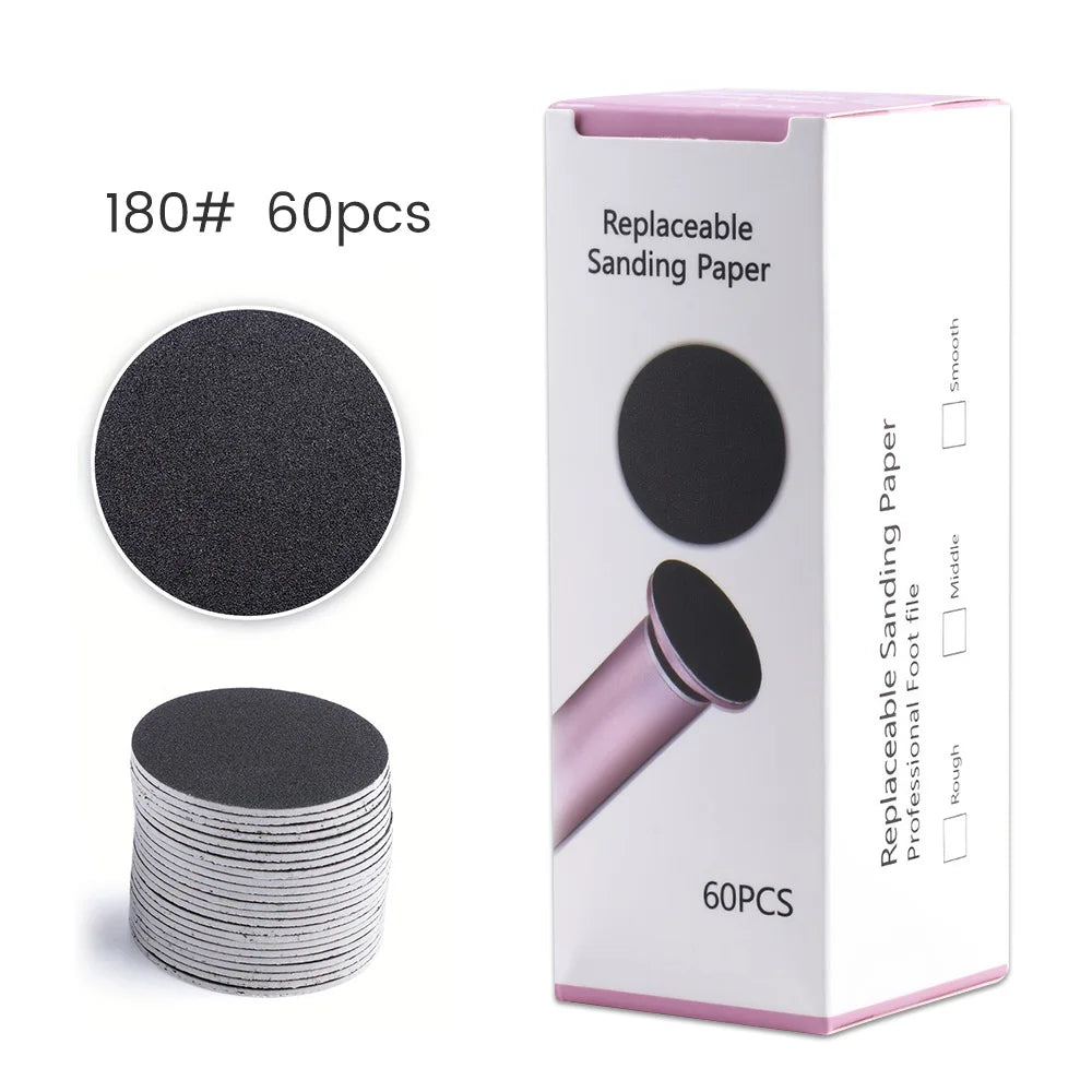 60pcs Replaceable Sandpaper Disc